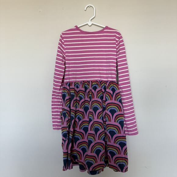 Hanna Andersson Dress Girls Size 10 Colorful Spring Striped Rainbow Pockets - Picture 6 of 6